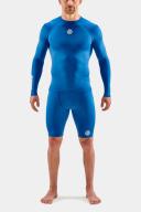 Skins Series-1 Mens Compression Long Sleeve Top - Bright Blue