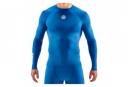Skins Series-1 Mens Compression Long Sleeve Top - Bright Blue