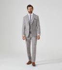 Skopes Mens Jude Herringbone Suit Jacket - Stone - Size : 44R