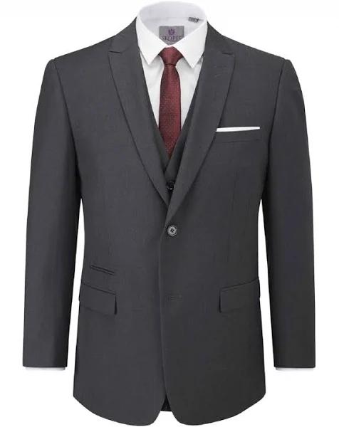 Skopes Mens Jude Herringbone Suit Jacket - Stone - Size : 44R