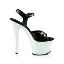 SKY-309LG Black Pat/Blue Multi Glitter US 8