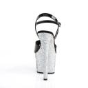 SKY-309LG Black Pat/Blue Multi Glitter US 8