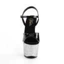 SKY-309LG Black Pat/Blue Multi Glitter US 8