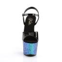 SKY-309LG Black Pat/Blue Multi Glitter US 8