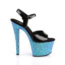 SKY-309LG Black Pat/Blue Multi Glitter US 8