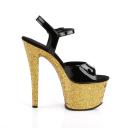 SKY-309LG Black Pat/Blue Multi Glitter US 8