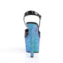 SKY-309LG Black Pat/Blue Multi Glitter US 8