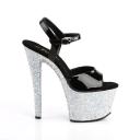 SKY-309LG Black Pat/Blue Multi Glitter US 8
