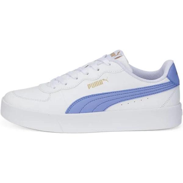 Skye Clean Women's Sneakers in White/Lavendar Pop/Team Gold, Size 8.5 by Puma