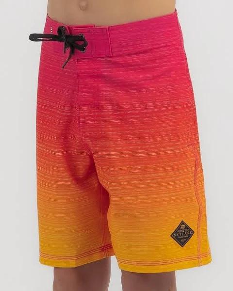 Skylark Boys' Fader Board Shorts in Coral | Size 12