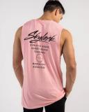 Skylark Men's Journeys Muscle Tank Top in Pink | Size Large