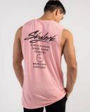 Skylark Men's Journeys Muscle Tank Top in Pink | Size Large