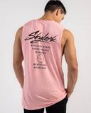 Skylark Men's Journeys Muscle Tank Top in Pink | Size Small