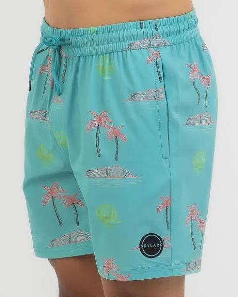 Skylark Men's Tranquil Mully Shorts in Green | Size Medium