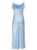 Sleeper Boheme Feather Nightgown Blue