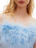 Sleeper Boheme Feather Nightgown Blue