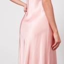 Sleeper Boheme Slip Dress With Feathers in Dust Pink