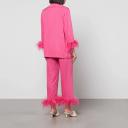 Sleeper Party Pajama Set With Double Feathers Pink