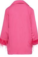 Sleeper Party Pajama Set With Double Feathers Pink