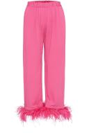 Sleeper Party Pajama Set With Double Feathers Pink