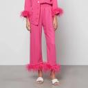 Sleeper Party Pajama Set With Double Feathers Pink