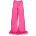 Sleeper Party Pajama Set With Double Feathers Pink