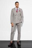 Slim Check Suit Trousers