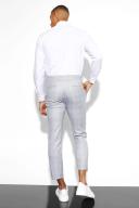 Slim Crop Check Suit Trousers