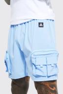 Slim Fit 3D Pocket Cargo Shorts