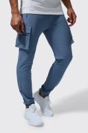 Slim Fit Elastic Waist Lightweight Cargo Jogger