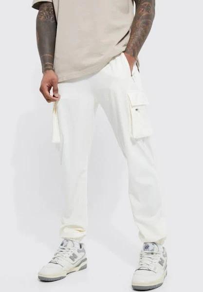 Slim Fit Elastic Waist Lightweight Cargo Jogger