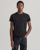 Slim Fit Piqué T-Shirt 5XL / Black / Black