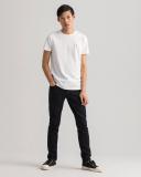 Slim Fit Piqué T-Shirt 5XL / White / White