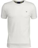 Slim Fit Piqué T-Shirt 5XL / White / White