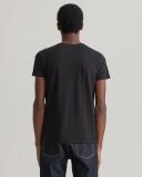 Slim Fit Piqué T-Shirt XS / Black / Black