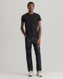 Slim Fit Piqué T-Shirt XS / Black / Black
