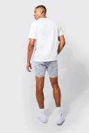 Slim Fit Ripped Denim Shorts