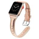 Slim Leather Band For Apple Watch, AU Straps For iWatch, Flower 2 / 38mm, 40mm & 41mm