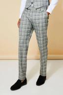 Slim Neon Check Suit Trouser