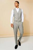 Slim Neon Check Suit Trouser