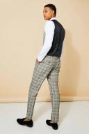 Slim Neon Check Suit Trouser