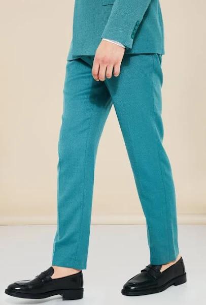 Slim Textured Suit Trousers