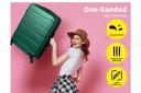 Slimbridge 20" Expandable Luggage Travel Suitcase Trolley Case Hard Green