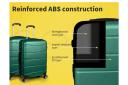 Slimbridge 20" Expandable Luggage Travel Suitcase Trolley Case Hard Green