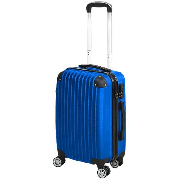 Slimbridge 20" Luggage Suitcase Code Lock Hard Shell Travel Carry Bag Blue