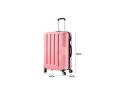Slimbridge 28" Luggage Suitcase Trolley TSA Travel Packing Lock Hard Rose Gold
