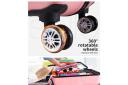Slimbridge 28" Luggage Suitcase Trolley TSA Travel Packing Lock Hard Rose Gold