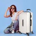 Slimbridge Waterproof 30" TSA Luggage Trolley Travel Suitcase - White