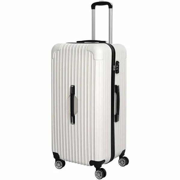 Slimbridge Waterproof 30" TSA Luggage Trolley Travel Suitcase - White