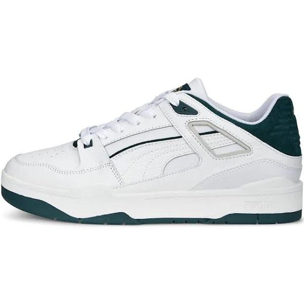Slipstream Unisex Sneakers in White/Varsity Green, Size 11 by Puma
